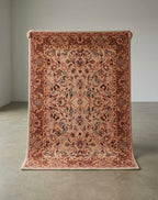 Premium Traditional Floral Hand-Tufted Wool Rug in Rust and Cream
