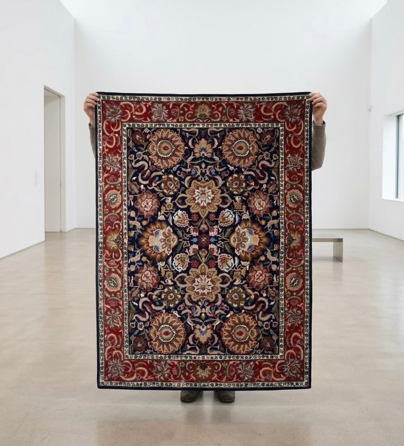 Hand-Tufted Premium Floral Medallion Rug