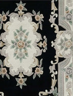 Heritage Noir Handtufted Artisan Area Rug