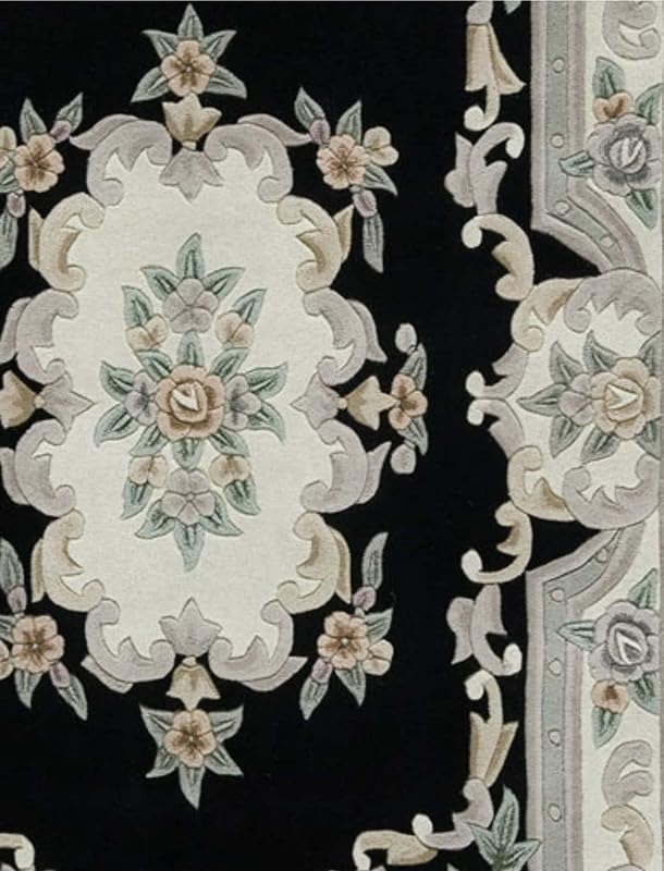 Heritage Noir Handtufted Artisan Area Rug
