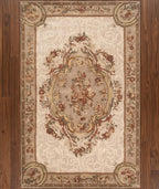 Hand-Tufted Heritage Floral Design in Earth Tones