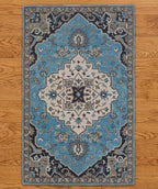 Heritage Sky Hand-tufted Wool Area Rug