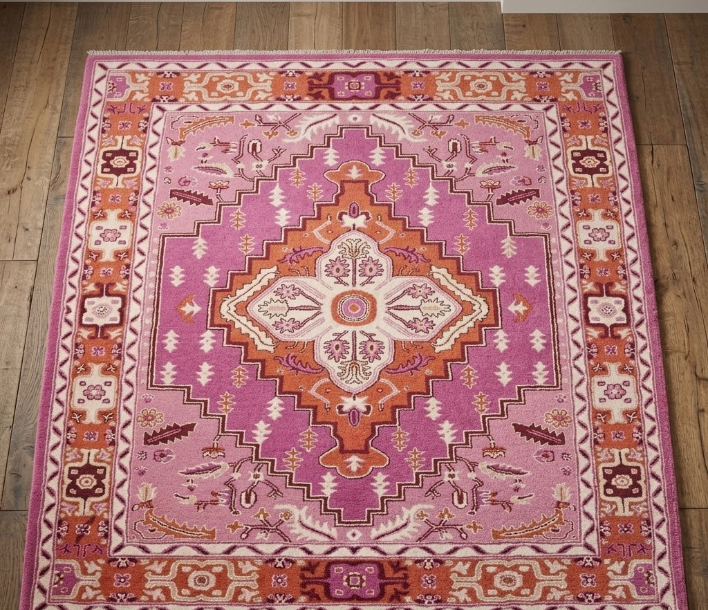 Handtufted Bohemian Serenity Medallion Rug