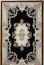 Heritage Noir Handtufted Artisan Area Rug