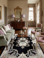 Heritage Noir Handtufted Artisan Area Rug