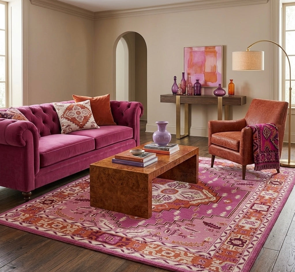 Handtufted Bohemian Serenity Medallion Rug