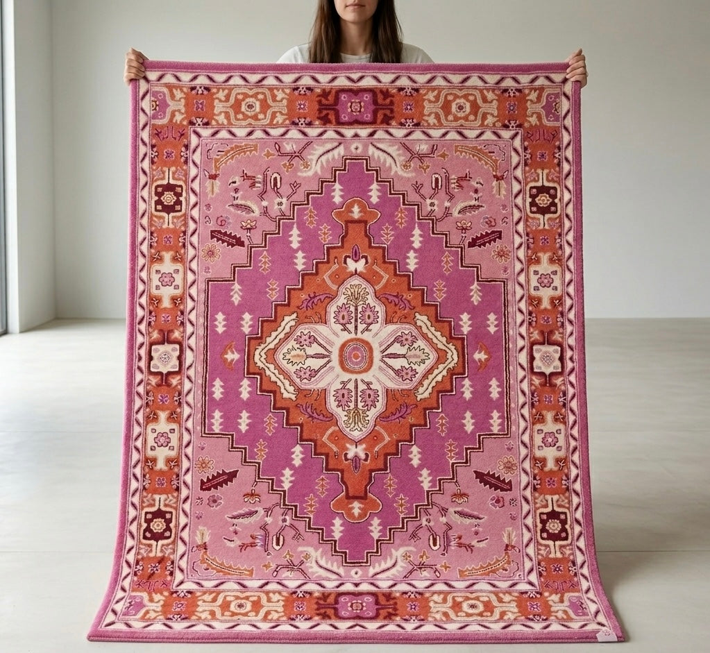 Handtufted Bohemian Serenity Medallion Rug