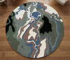 Premium Handtufted Round Rug in Sage and Cream