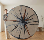 Celestial Burst Hand-tufted Round Rug