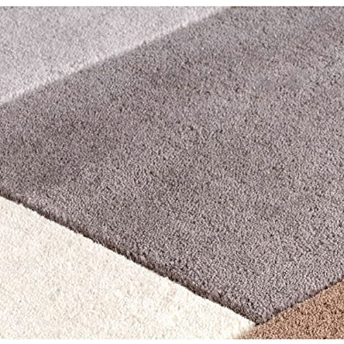 Minimalist Block Pattern Hand-Tufted Area Rug