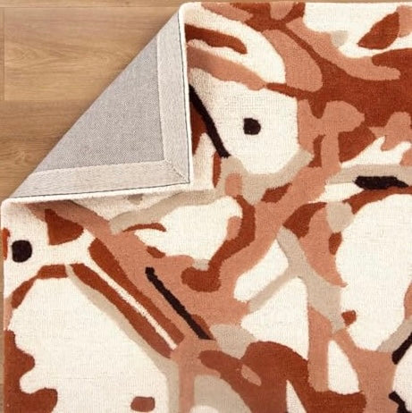 Abstract Hand-Tufted Pattern