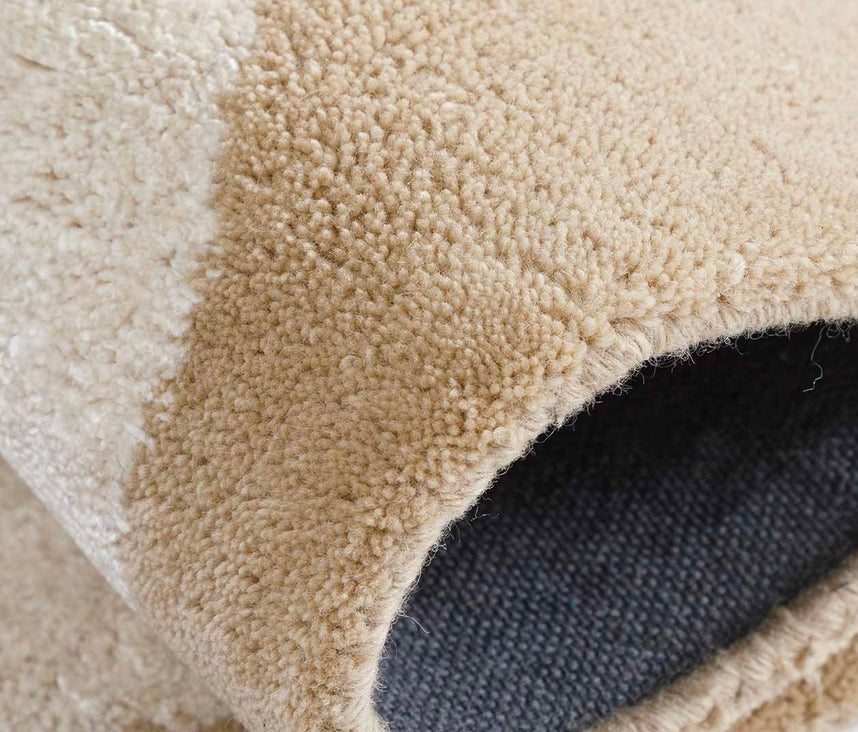 Modern Minimalist Color-Block Hand-tufted Rug
