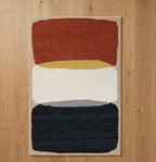 Modern Minimalist Color-Block Hand-tufted Rug