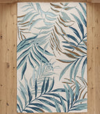 Premium Handtufted Tropical Palm Fronds Area Rug