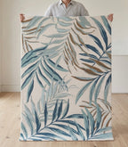 Premium Handtufted Tropical Palm Fronds Area Rug