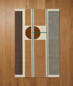 Modern Minimalist Bauhaus-Inspired Hand-Tufted Rug