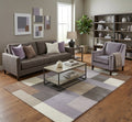 Minimalist Block Pattern Hand-Tufted Area Rug