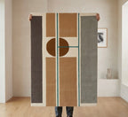 Modern Minimalist Bauhaus-Inspired Hand-Tufted Rug