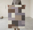 Minimalist Block Pattern Hand-Tufted Area Rug