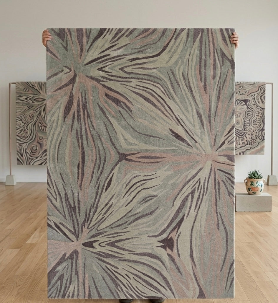 Premium Hand-Tufted Abstract Flow Area Rug