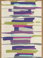 Colorful Striped Hand-Tufted Area Rug