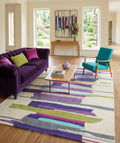 Colorful Striped Hand-Tufted Area Rug