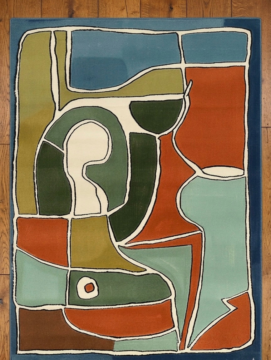 Contemporary Mosaic Handtufted Area Rug