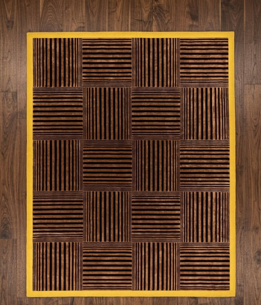 Contemporary Abstract Hand-Tufted Area Rug