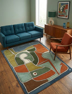 Contemporary Mosaic Handtufted Area Rug