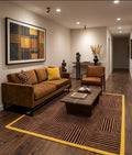 Contemporary Abstract Hand-Tufted Area Rug
