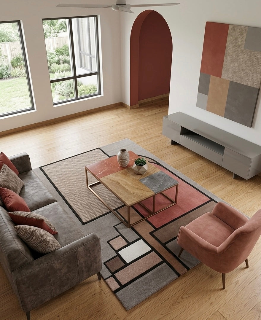 The Adobe Archway Handtufted Art Rug