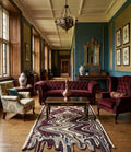 Handtufted Abstract Melting Oriental Art Rug