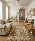 Melting Traditional Hand-Tufted Rug