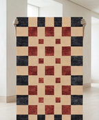 Modern Geometric Checkerboard Hand-tufted Rug