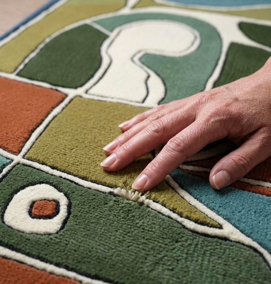 Contemporary Mosaic Handtufted Area Rug