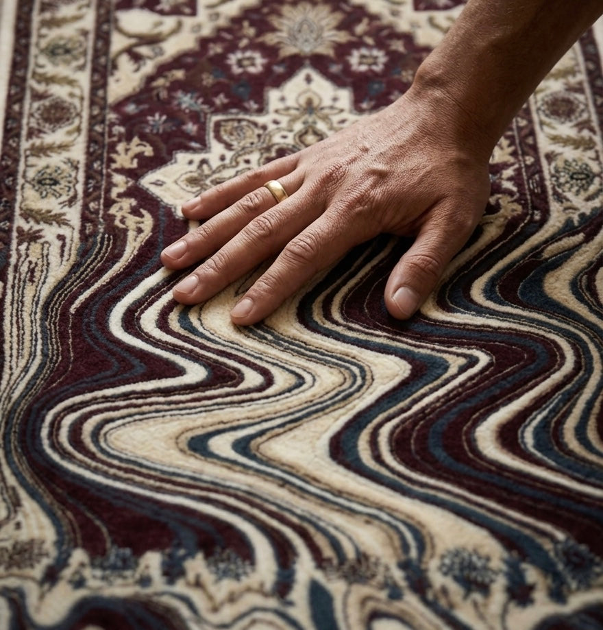 Handtufted Abstract Melting Oriental Art Rug