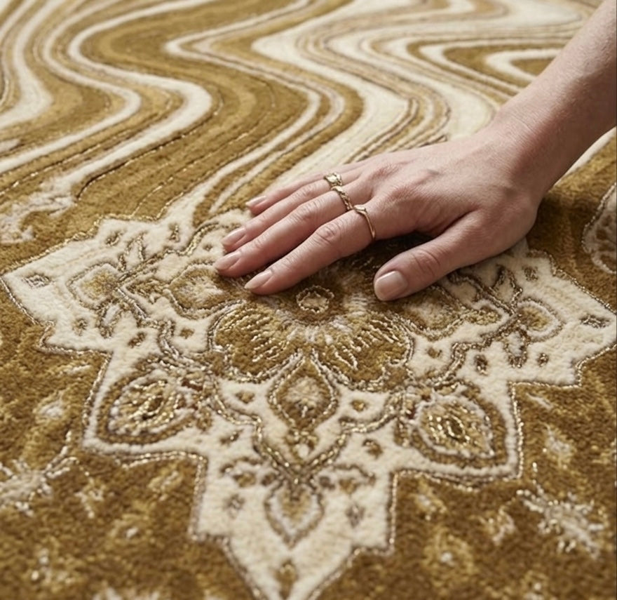 Melting Traditional Hand-Tufted Rug