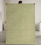 Muted Emerald Hand-Knotted Gabbeh Rug
