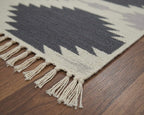 Geometric Diamond Flatweave Dhurrie Rugs