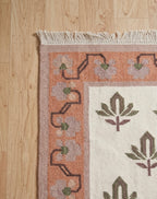 Olive & Ochre Botanical Flatweave Kilim