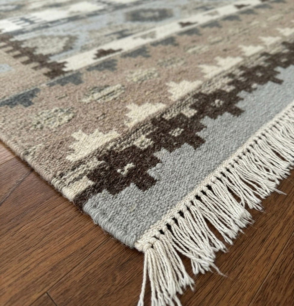 Tribal Kilim Geometric Dhrrie