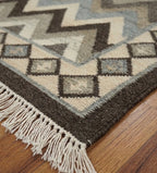 Zigzag Tribal Kilim Rug
