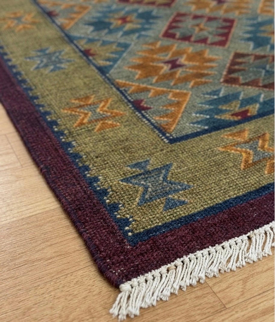 Multicolor Nomadic Medallion Kilim Dhurrie
