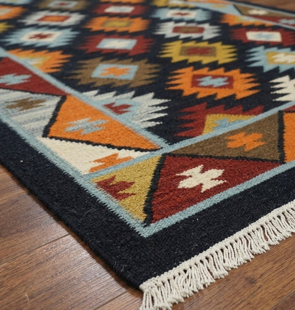 Southwestern Multicolor Kilim Dhurrie