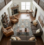 Rustic Greyscale Kilim Dhurrie