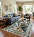 Aqua Diamond Triba Dhurrie