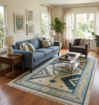 Aqua Diamond Triba Dhurrie