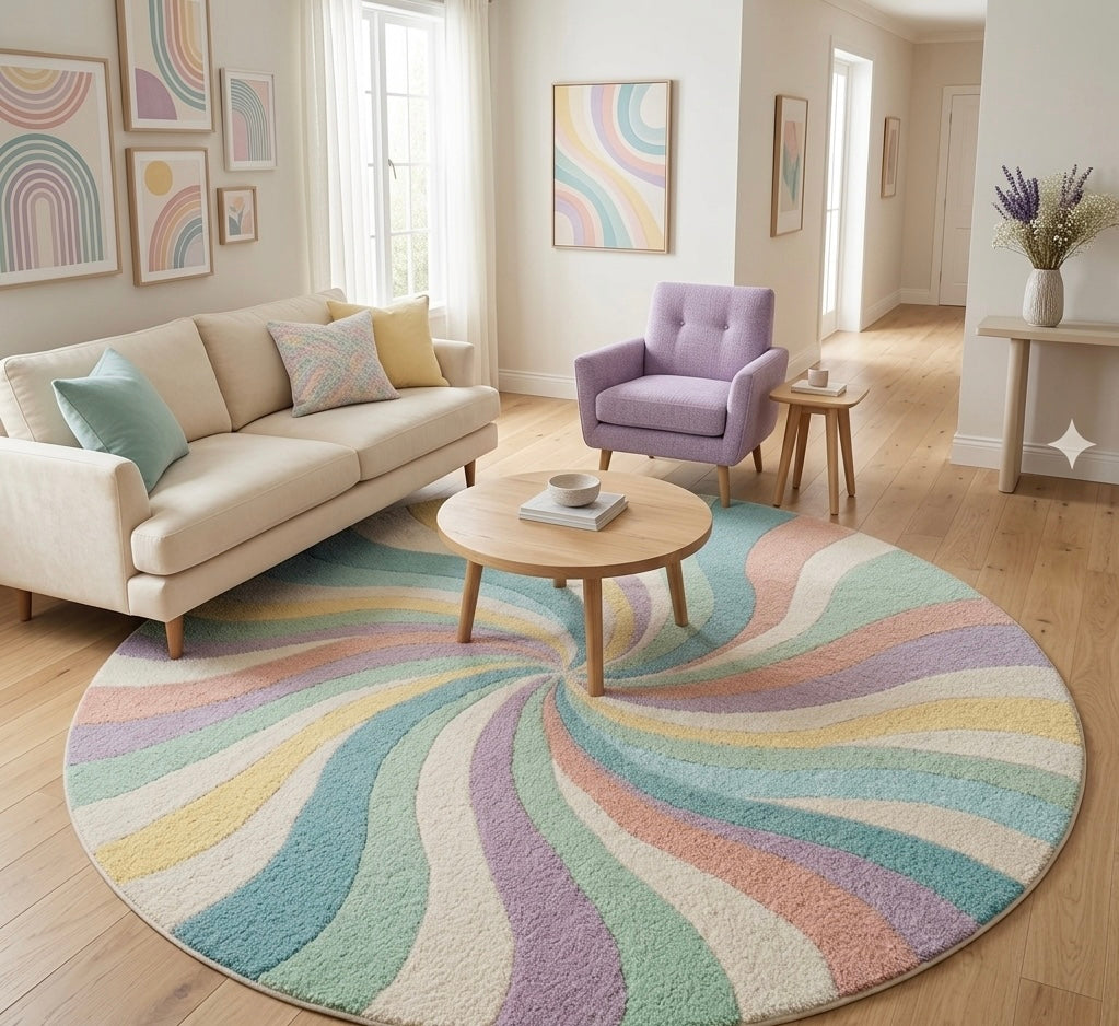Multi color Round Rugs