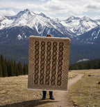 Earth-Toned Traditional Geometric Handknotted Rug