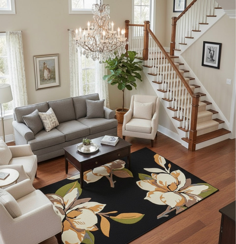 Midnight Magnolia HandTufted Rugs